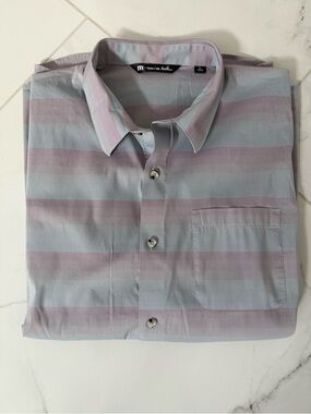 Travis Mathew Increments short-sleeve button down shirt Size Large (Never Worn)